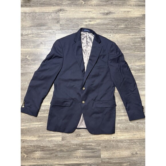 Hart Schaffner Marx Other - Vintage Hart Schaffner Marx Sport Coat 39 R Navy Blue Gold Buttons Blazer
